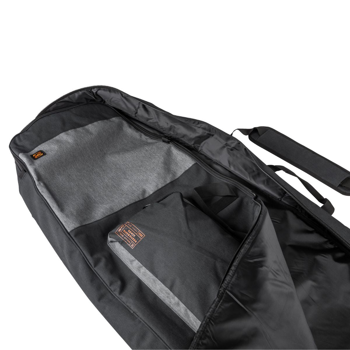 Ronix Squadron Half Padded Board Bag in Heather Charcoal/Orange - BoardCo