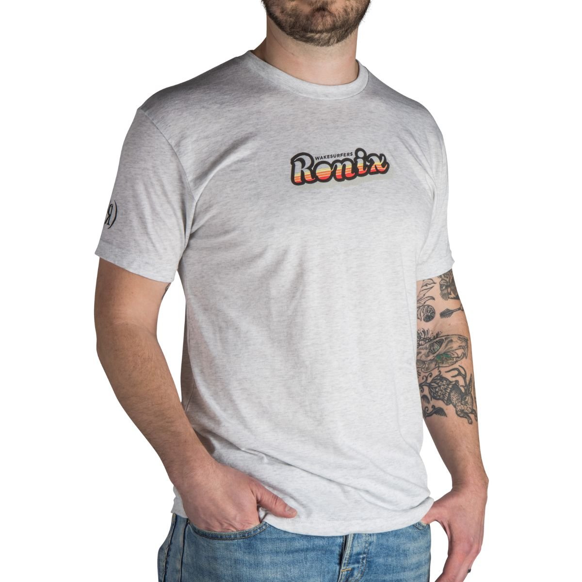 Ronix Sunset Surf Tee in Heather Oatmeal - BoardCo