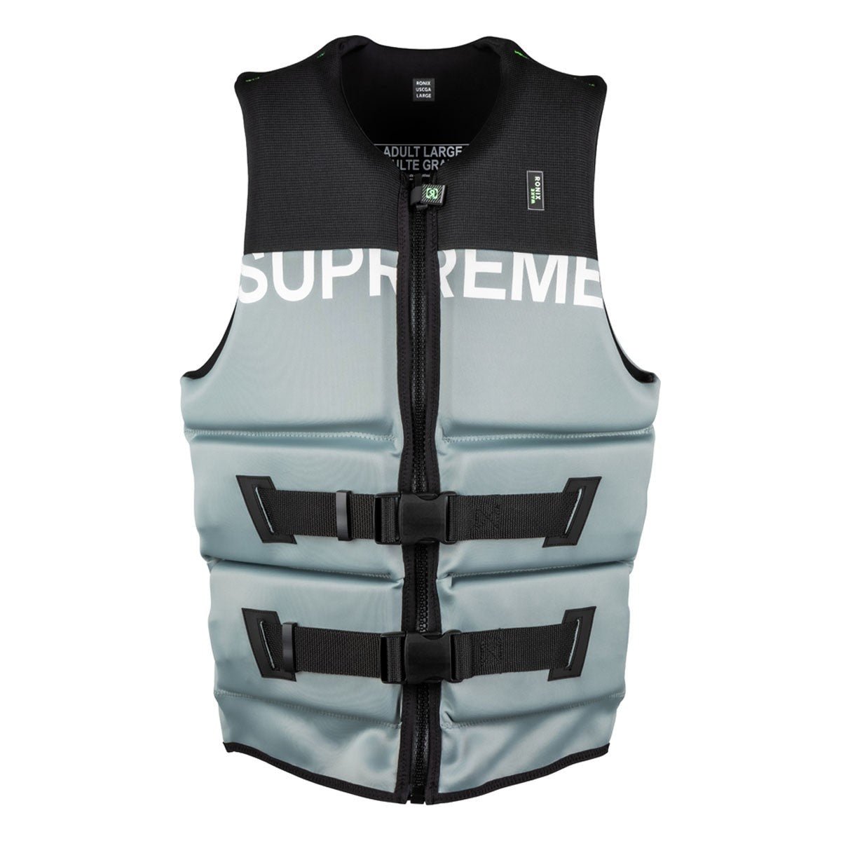 Ronix Supreme Yes CGA Life Jacket in Charcoal Grey / Black - BoardCo
