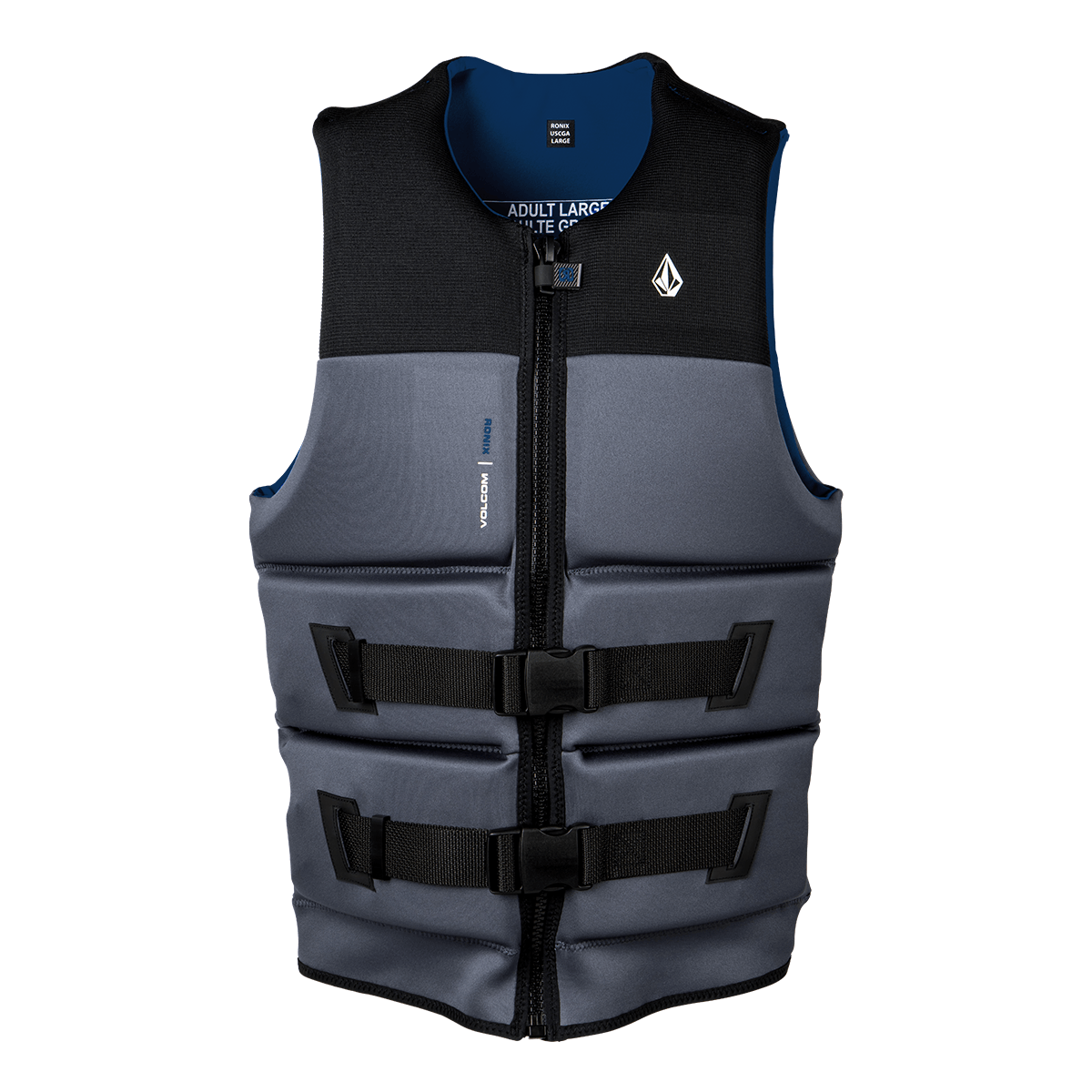 Ronix Volcom Yes CGA Life Jacket in Black / Stone - BoardCo