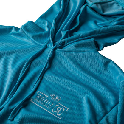 Ronix Women's UV Shade Wick Dry Hoodie in Powder Blue - BoardCo