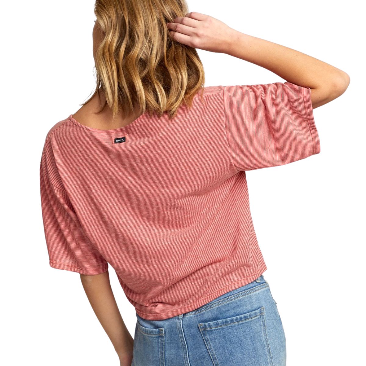 RVCA Chalked Top Women's Top in Pompei Red - BoardCo