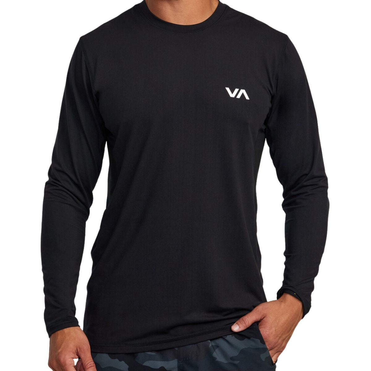 RVCA Sport Vent Long Sleeve Tee in Black - BoardCo
