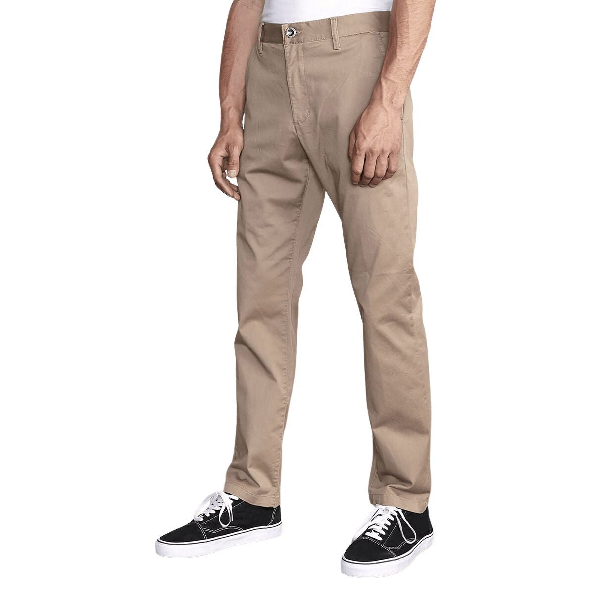 RVCA The Weekend Stretch Pant in Dark Khaki - BoardCo