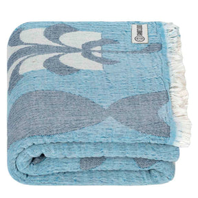 Sand Cloud Cobalt Gauze Weave Beach Towel in Large - BoardCo