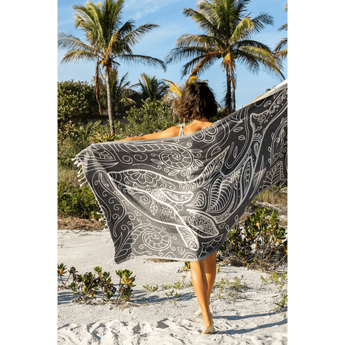 Sand Cloud Floral Dolphin Beach Towel - BoardCo