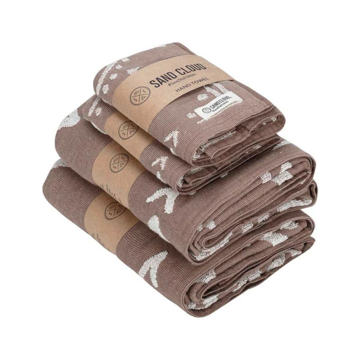 Sand Cloud Marigold Taupe Bath Bundle 4 Pack (Texture Plain Dye 2 Bath + 2 Hand) - BoardCo