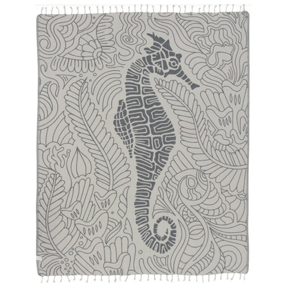 Sand Cloud Seahorse Swirl Large Beach Towel - BoardCo