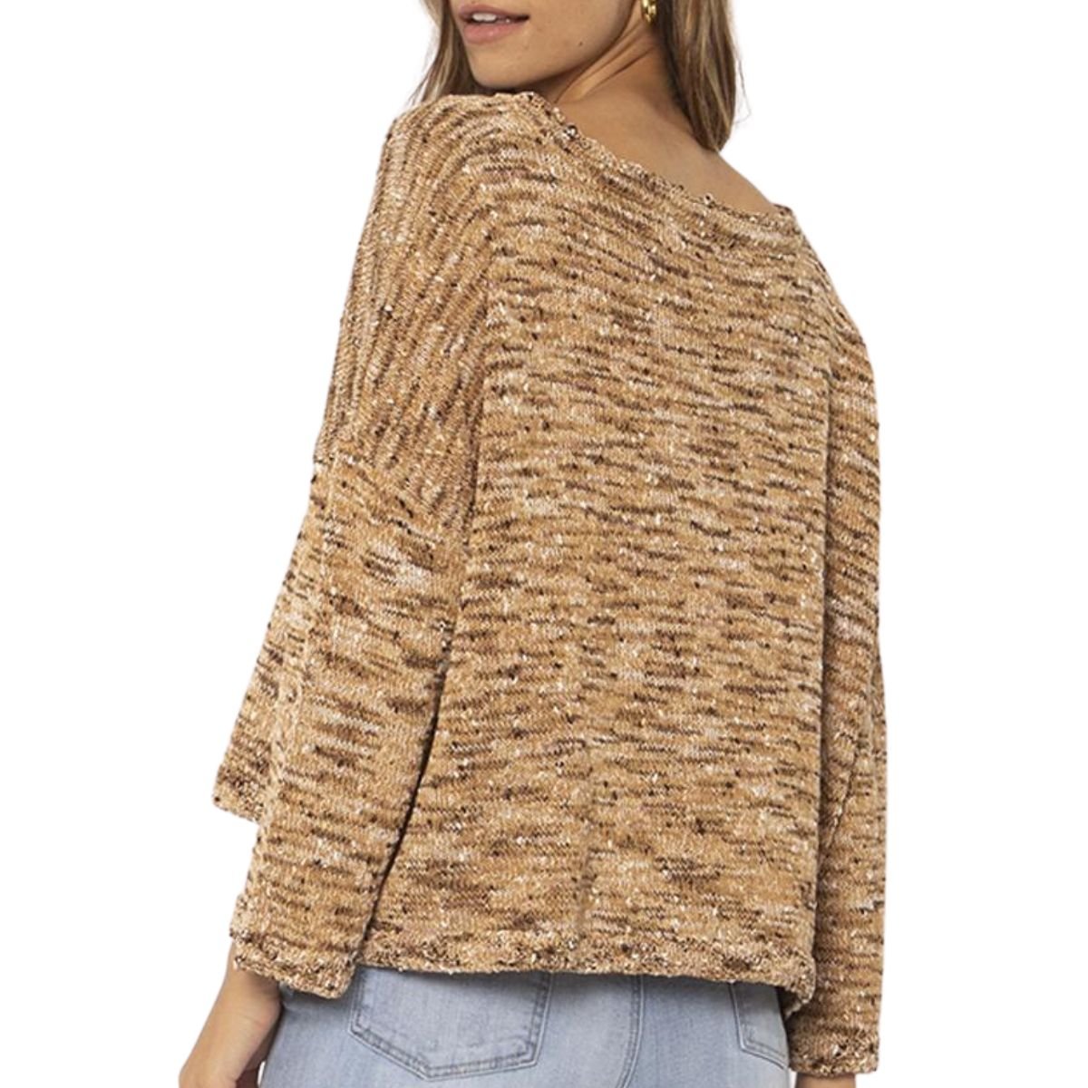 Sisstrevolution Blissed Out L/S Knit Sweater in Sunkissed Sands - BoardCo