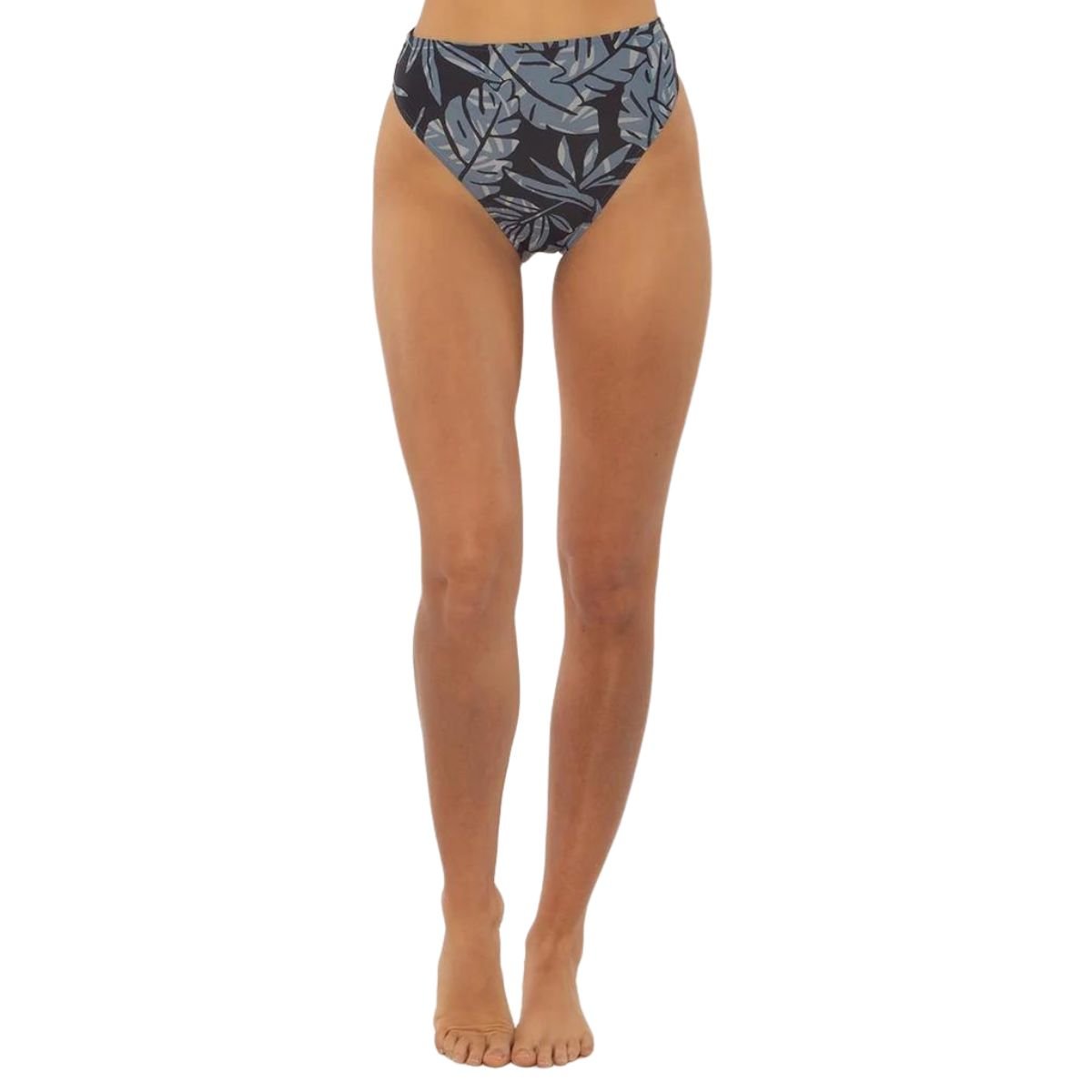 Sisstrevolution Teagan Knit High Waist Bikini Bottoms in Deep Navy - BoardCo