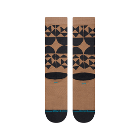 Stance Alter Crew Socks in Brown - BoardCo