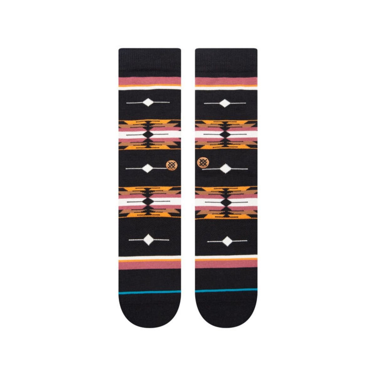 Stance Cloaked Crew Socks in Washed Black - BoardCo