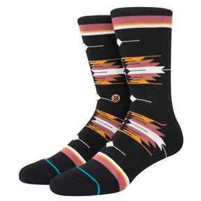 Stance Cloaked Crew Socks in Washed Black - BoardCo