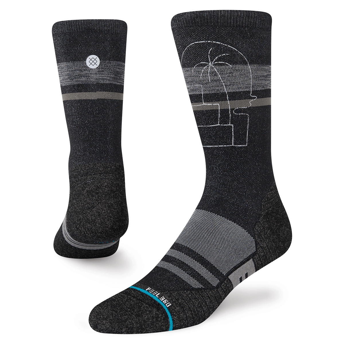 Stance Dispatch Socks in Black - BoardCo