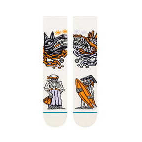 Stance DJ Clash Socks in Off White - BoardCo
