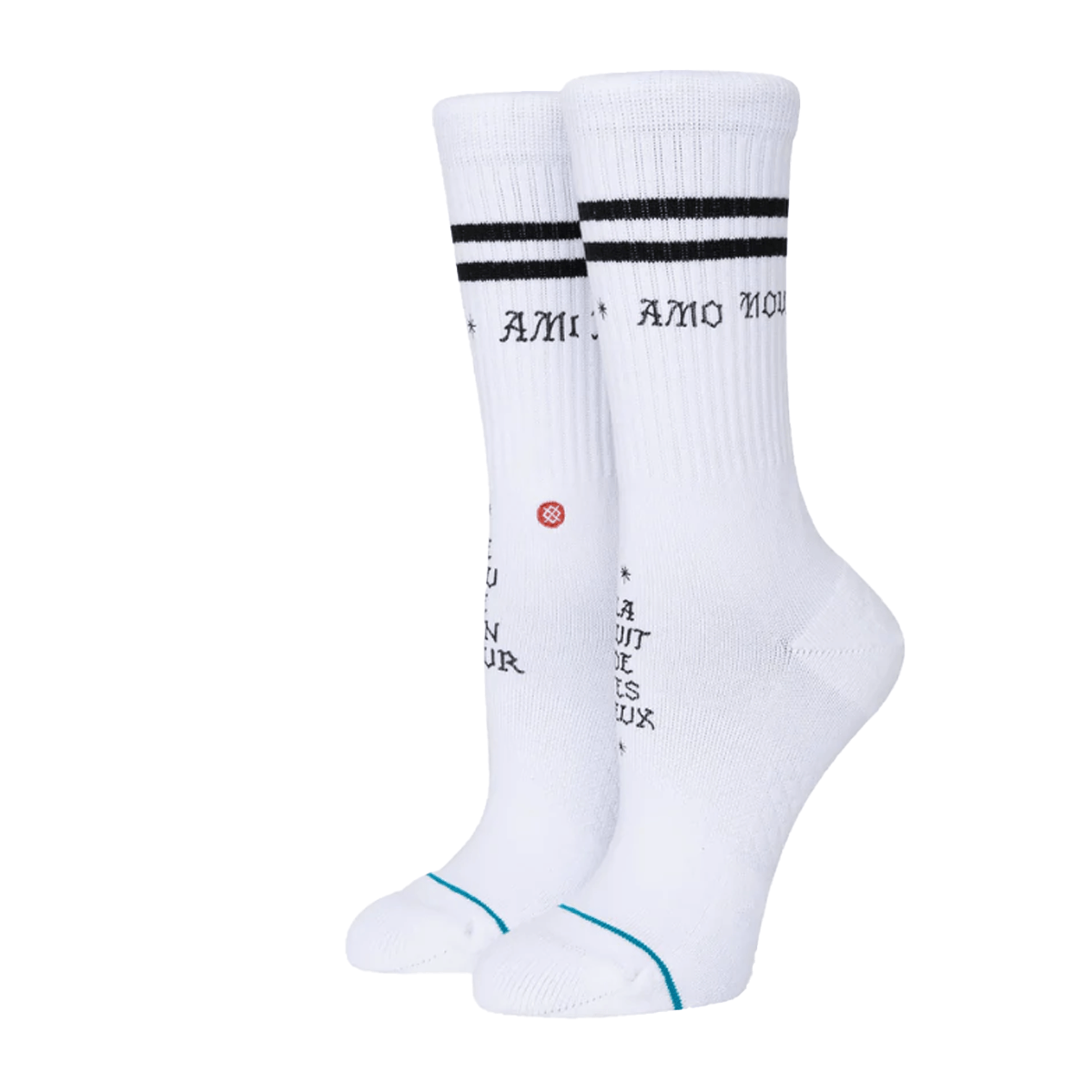 Stance Fire And Night Socks In White - BoardCo