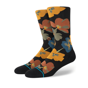 Stance First Bloom Socks in Black - BoardCo