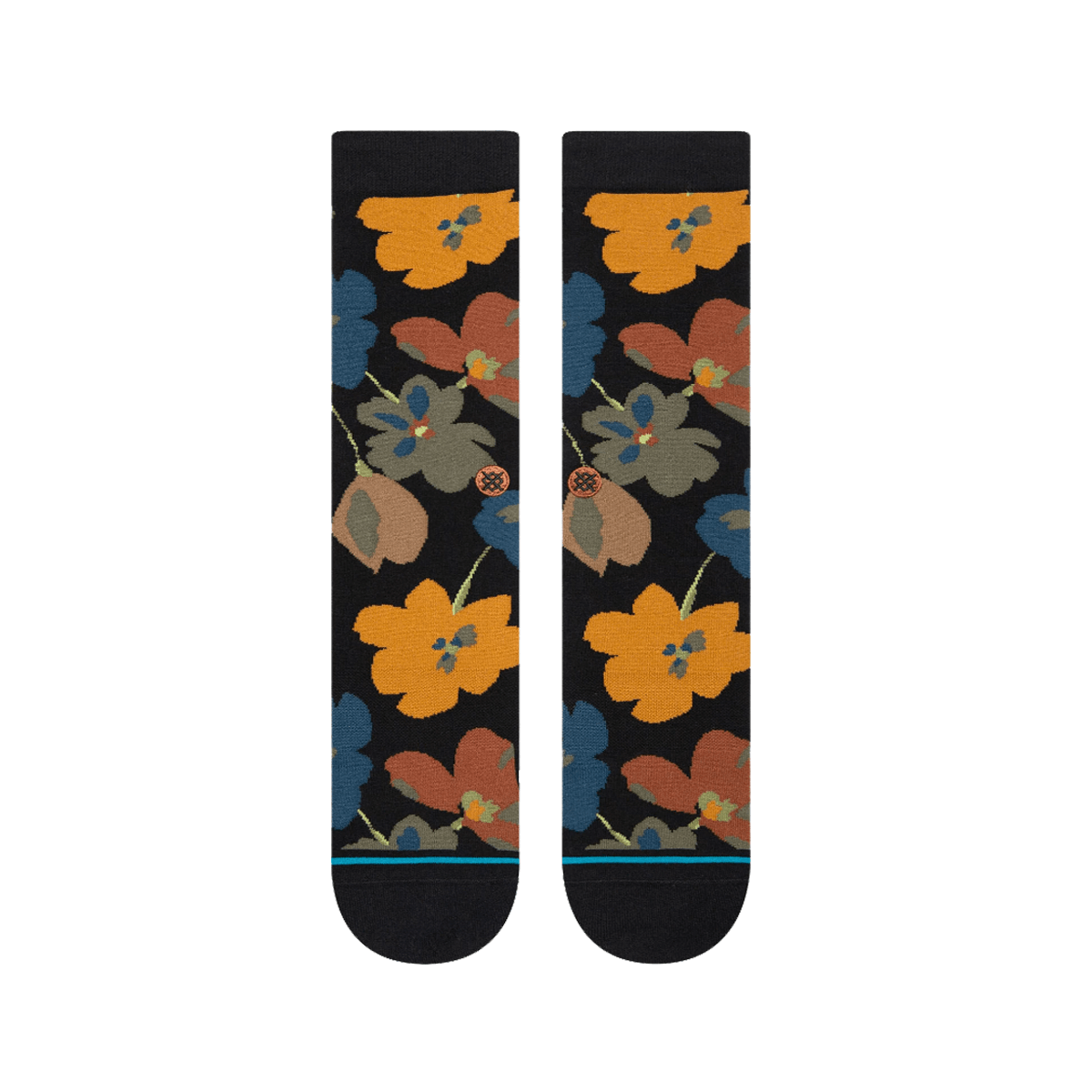 Stance First Bloom Socks in Black - BoardCo