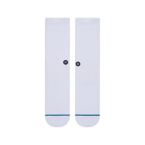 Stance Icon Socks in White/Black - BoardCo