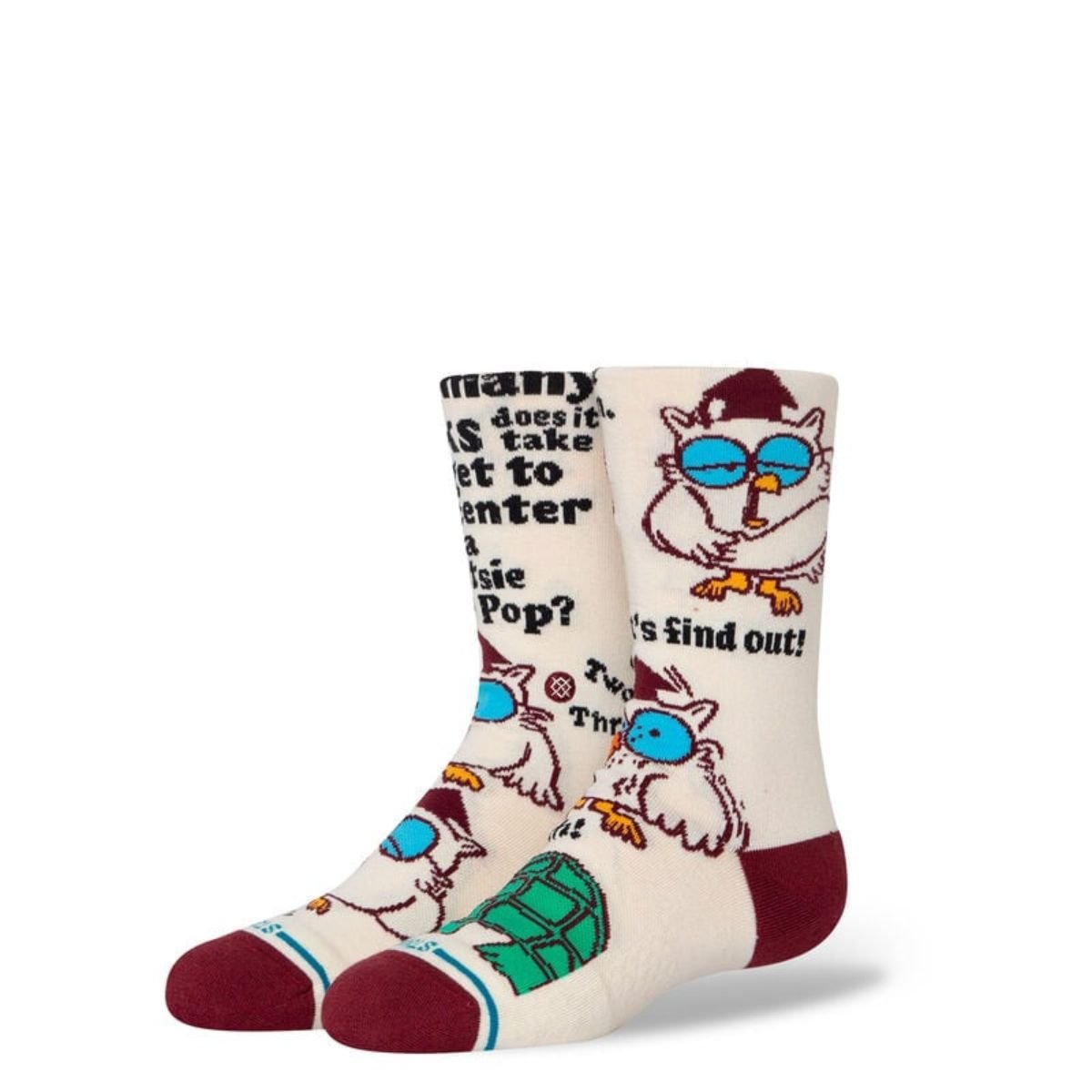 Stance Mr. Owl Kids Socks in Canvas - BoardCo