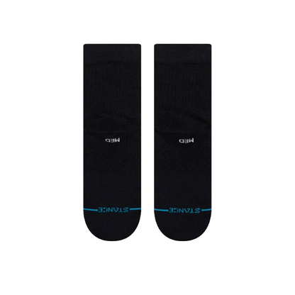 Stance NBA Logoman QTR Socks in Black - BoardCo