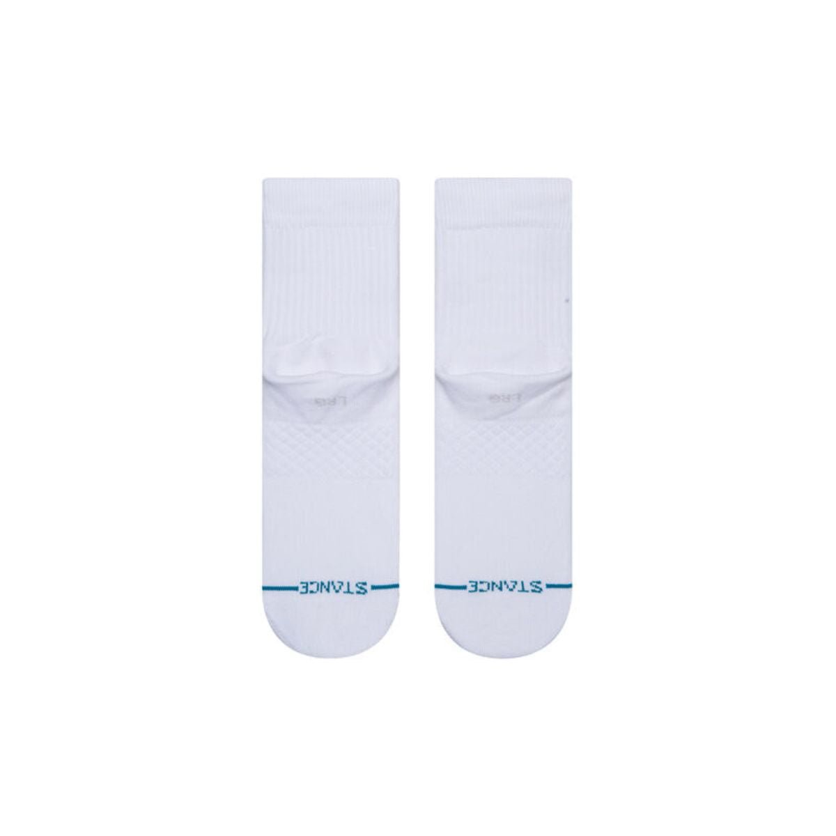 Stance NBA Logoman QTR Socks in White - BoardCo