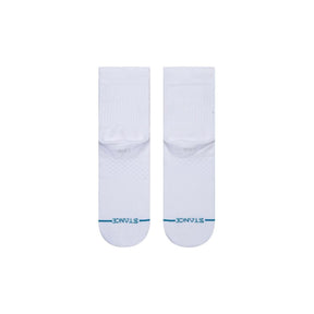 Stance NBA Logoman QTR Socks in White - BoardCo