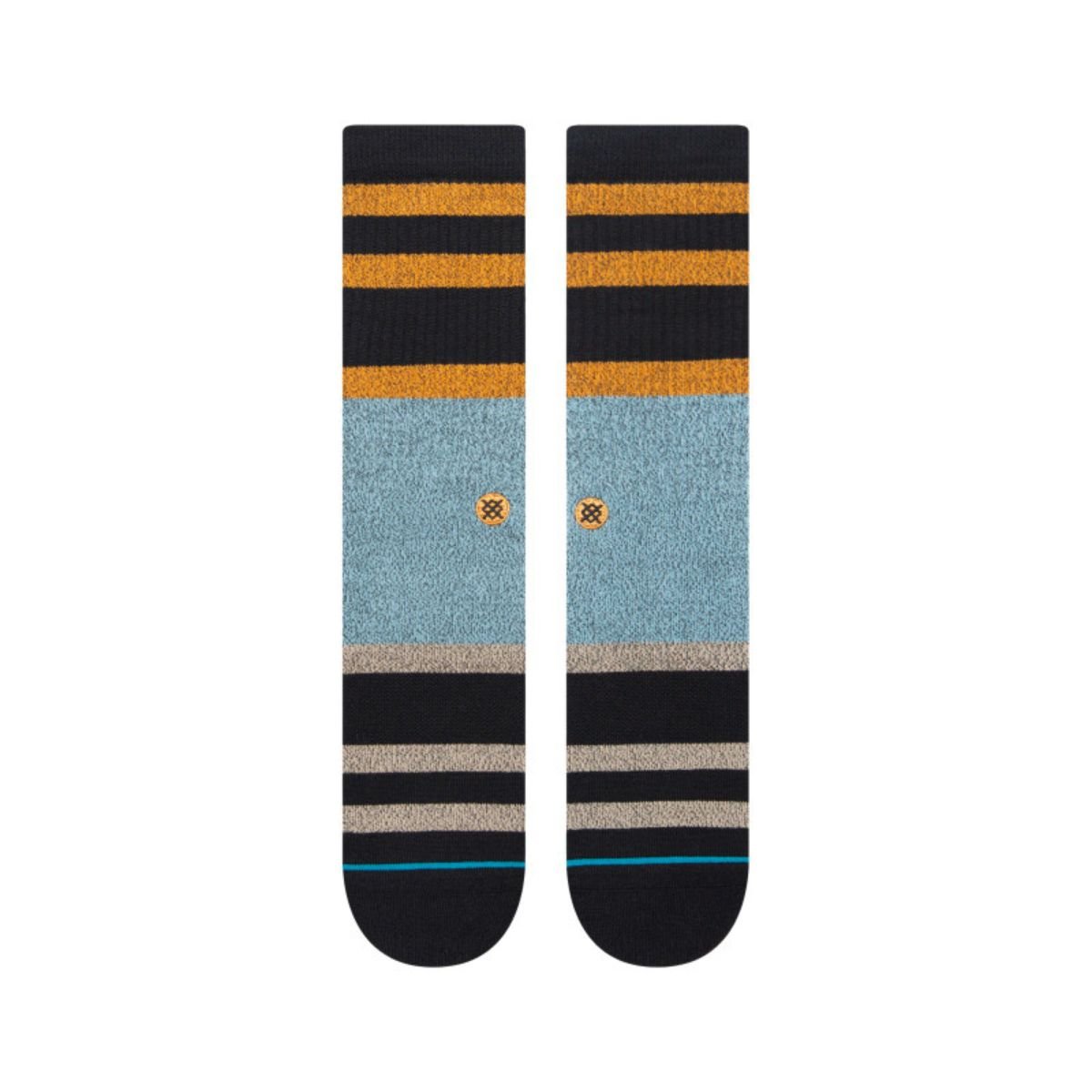 Stance Staggered Socks in Washed Black - BoardCo
