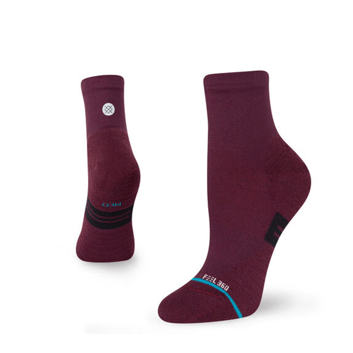 Stance Status Socks in Maroon - BoardCo