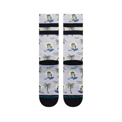Stance Surfing Monkey Socks in Grey - BoardCo