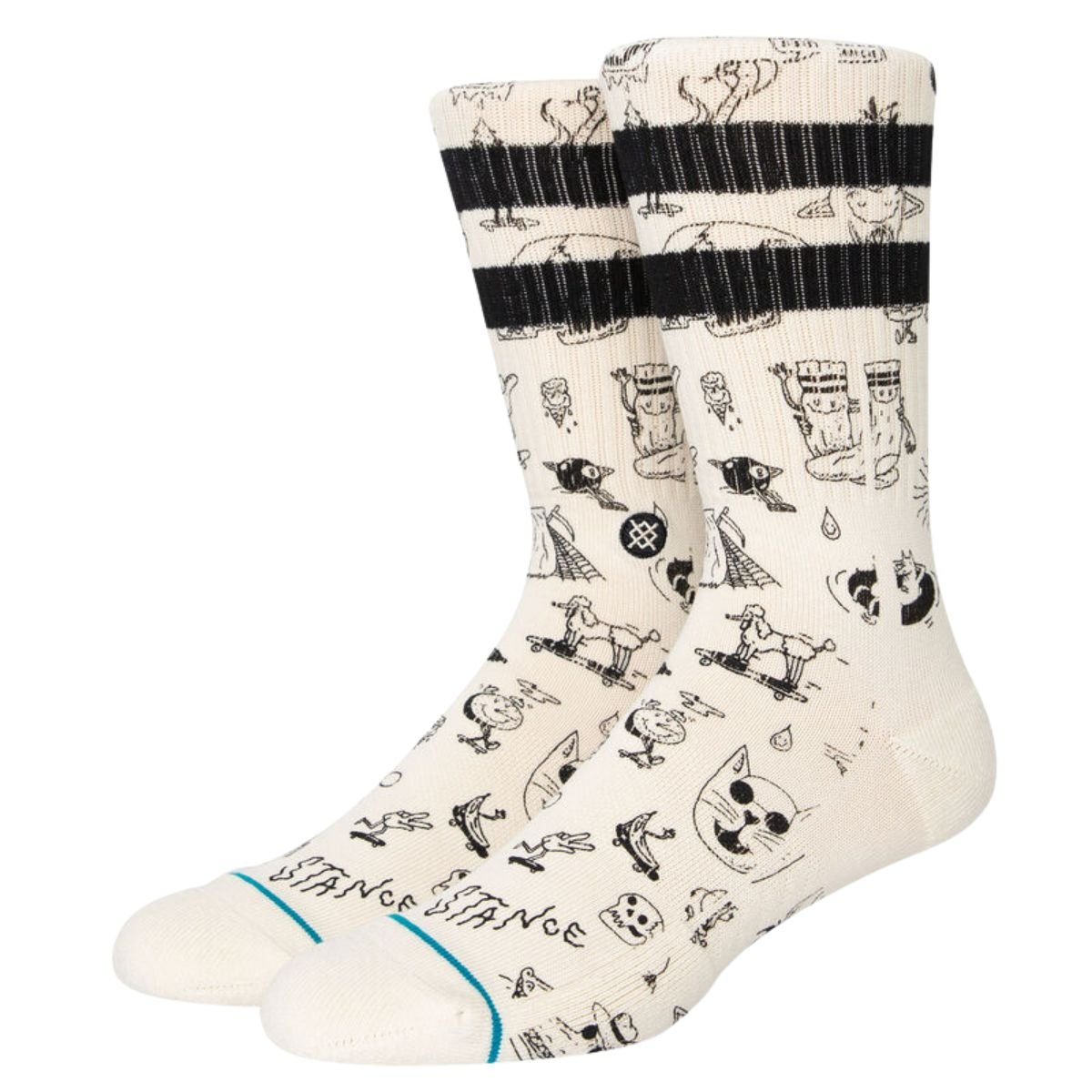 Stance Tagged Socks in Off White - BoardCo