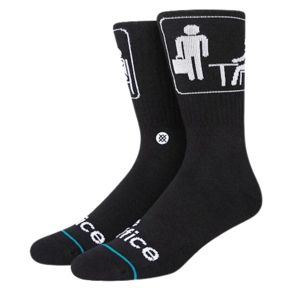 Stance The Office Intro Socks in Black - BoardCo