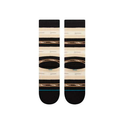 Stance Trail Bound Crew Socks in Black - BoardCo