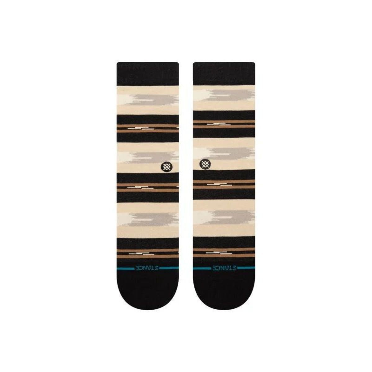 Stance Trail Bound Crew Socks in Black - BoardCo