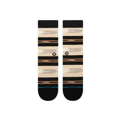 Stance Trail Bound Crew Socks in Black - BoardCo