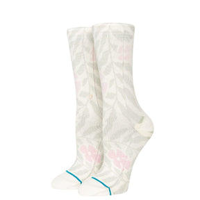 Stance Wiggles 'N' Squiggles Crew Socks in Off White - BoardCo