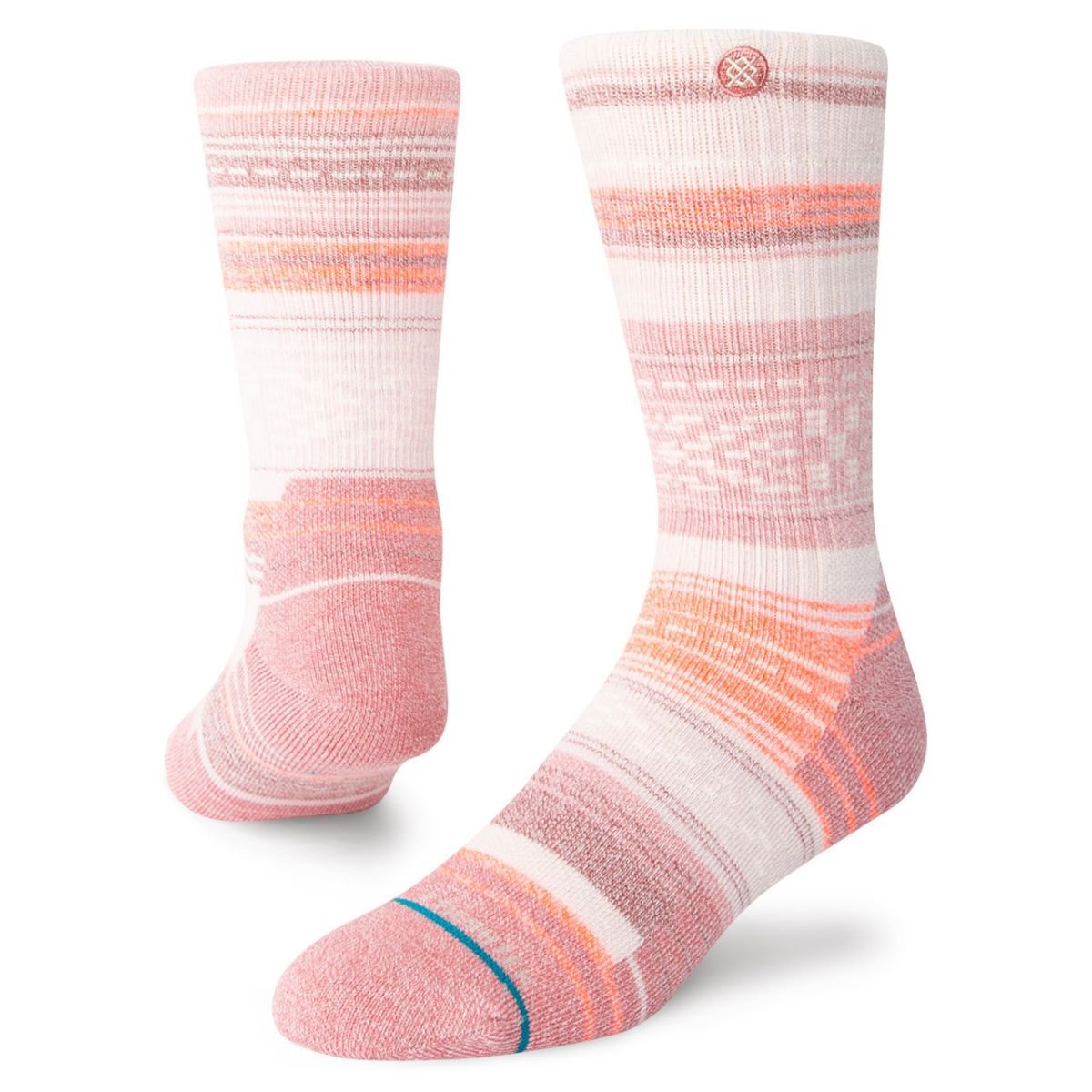 Stance Windy Peaks QTR Socks in Dusty Rose - BoardCo