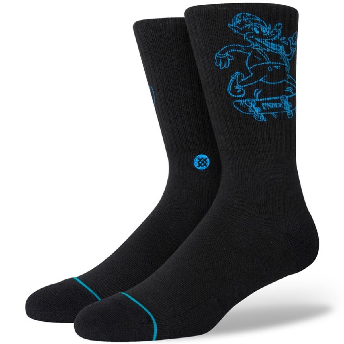 Stance Wolfman Socks in Black - BoardCo