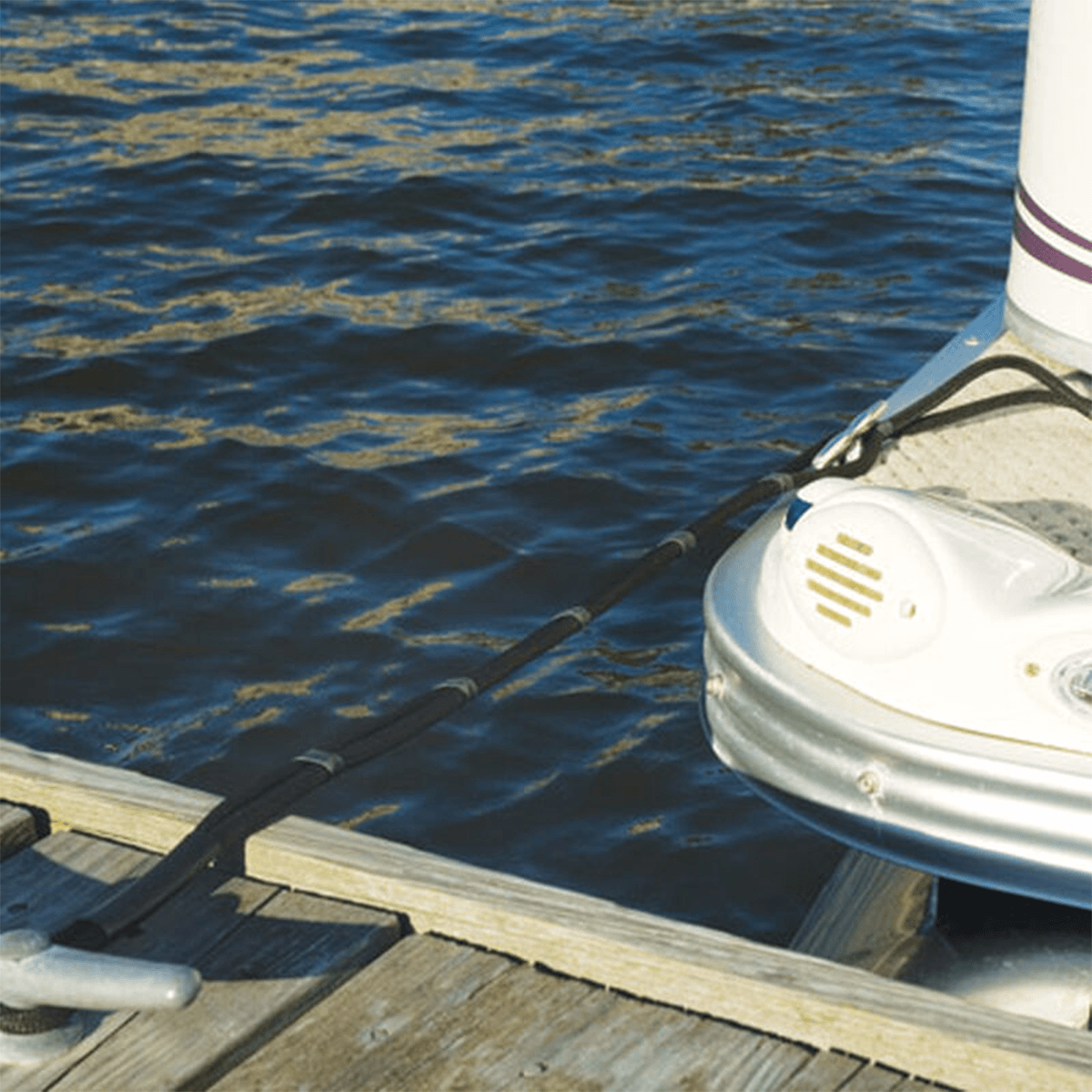 Stretch n' Slide Dock Line in Black - BoardCo