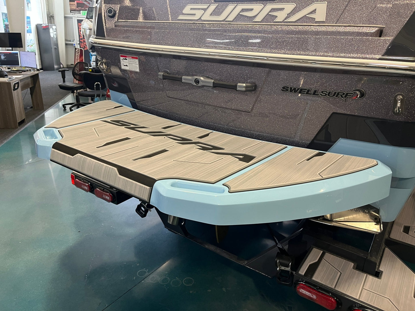 Supra Motorized Step Swim Platform Cover - BoardCo