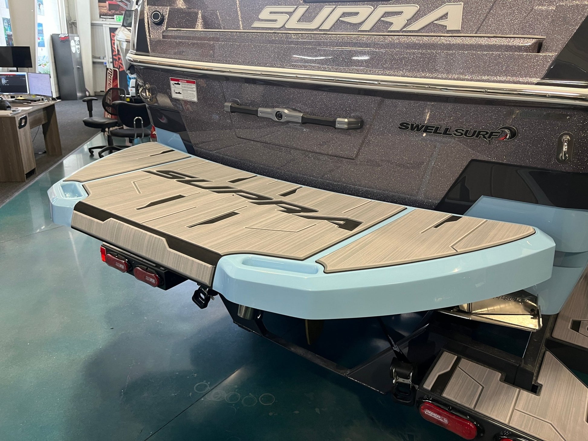 Supra Motorized Step Swim Platform Cover - BoardCo