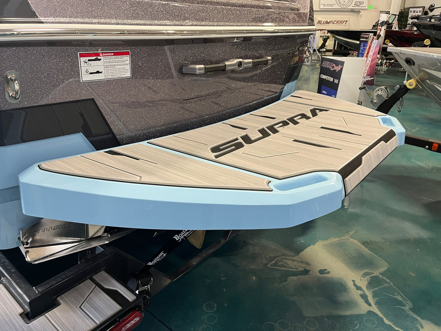 Supra Motorized Step Swim Platform Cover - BoardCo