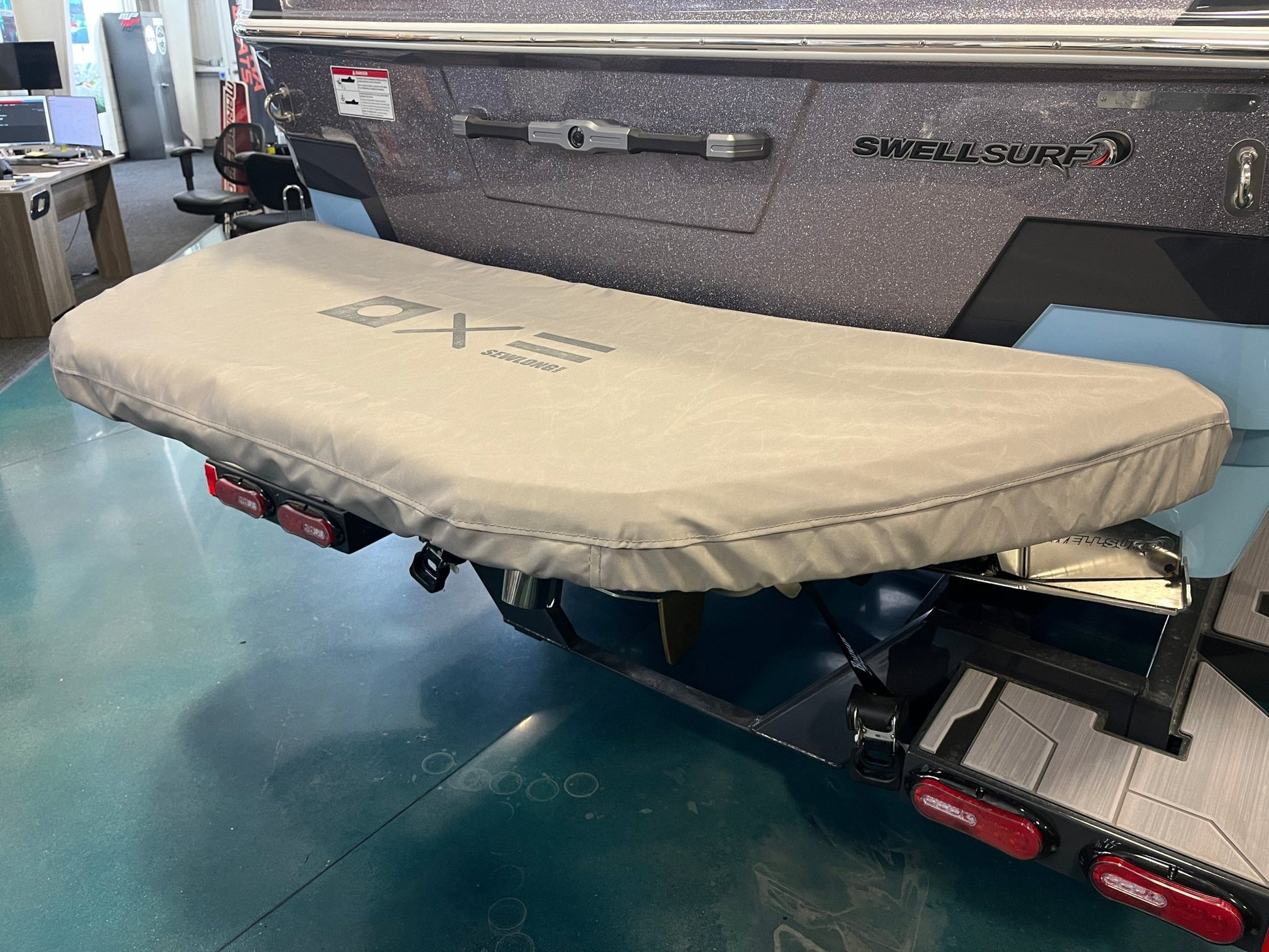 Supra Motorized Step Swim Platform Cover - BoardCo