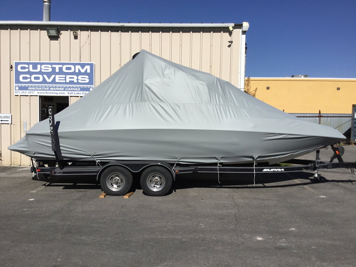 Supra Sunsport 242 Progressive With Roswell Bimini Double Up Storage Cover - BoardCo