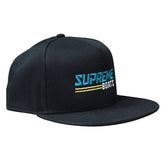 Supreme Boats Label Cap in Black - BoardCo