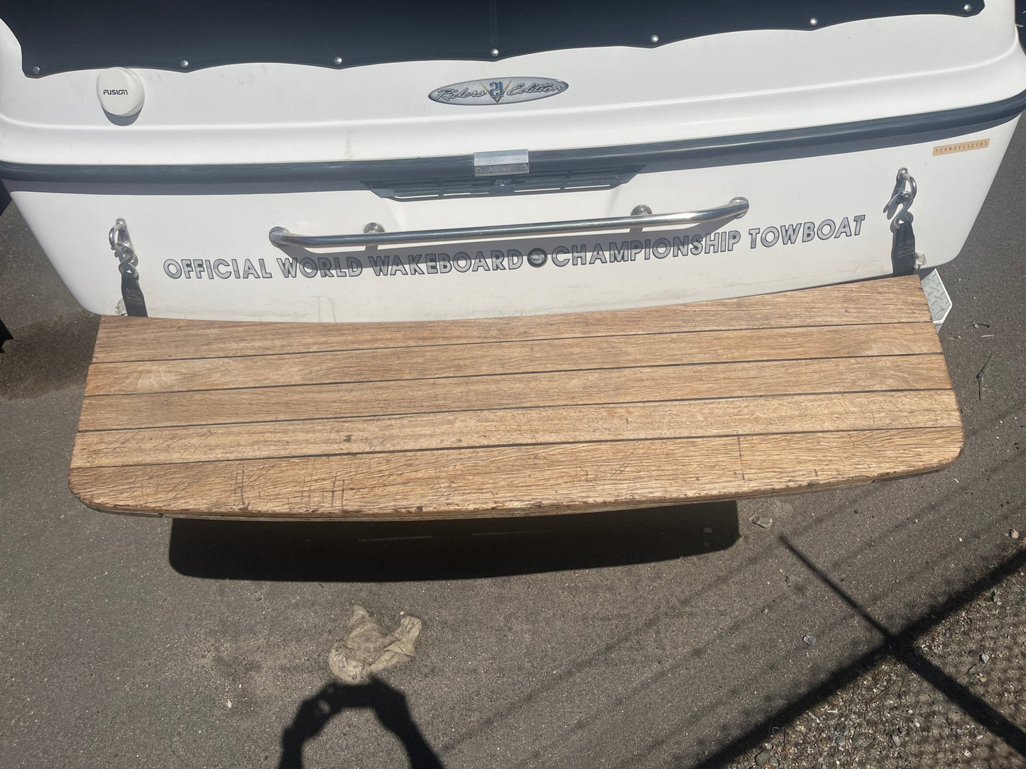 Tigé 21i Teak Swim Platform Cover - BoardCo