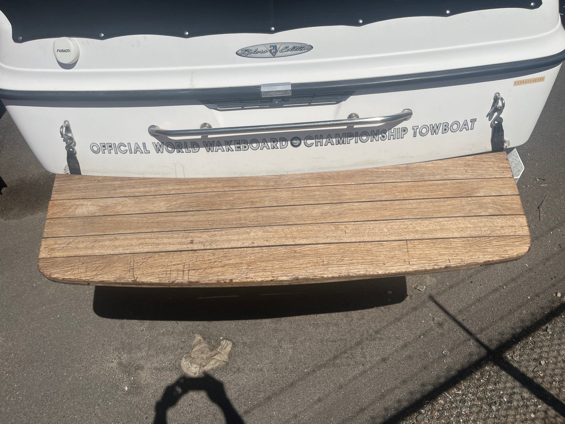 Tigé 21i Teak Swim Platform Cover - BoardCo