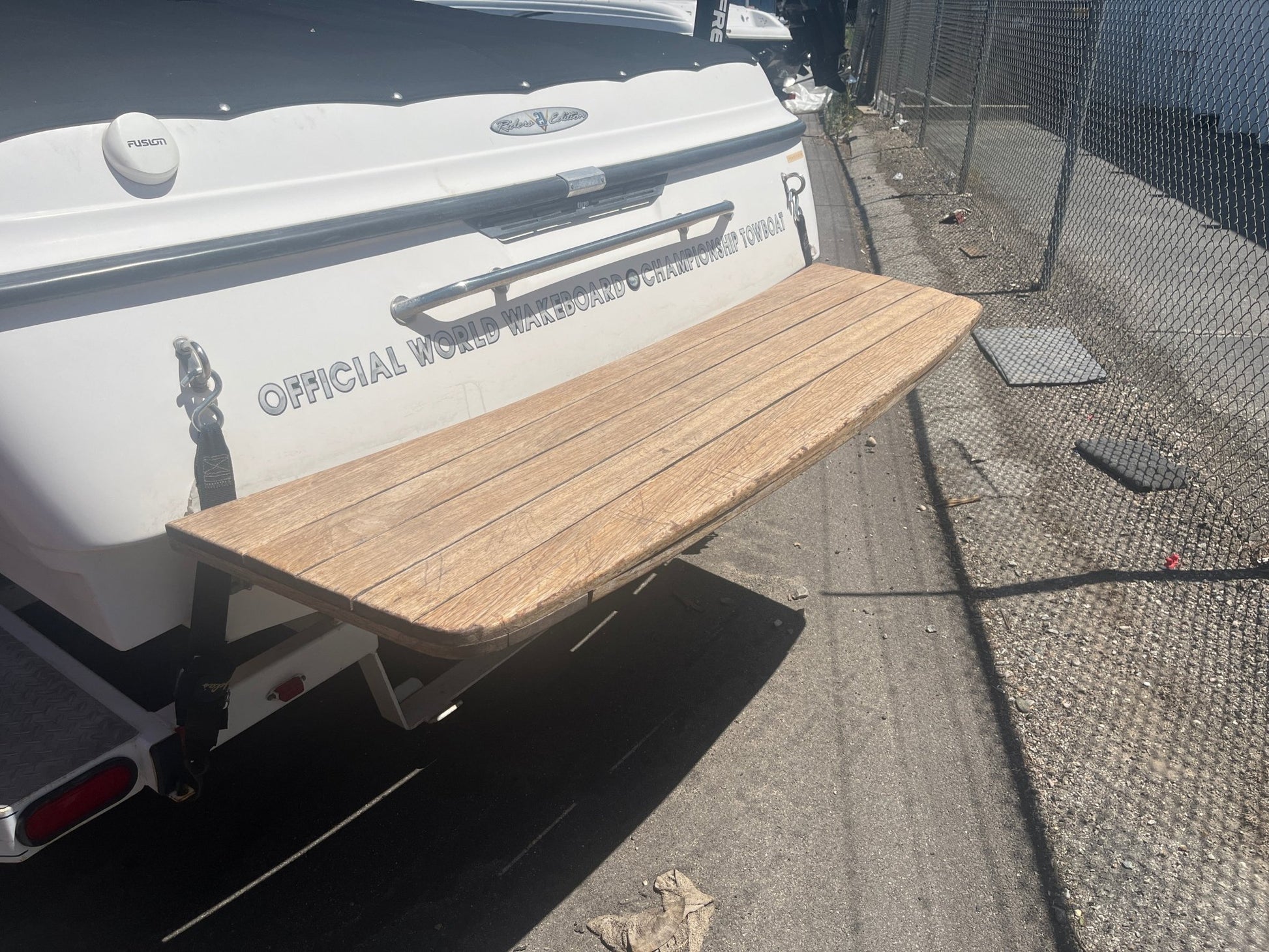 Tigé 21i Teak Swim Platform Cover - BoardCo