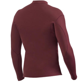 Vissla 2mm Solid Sets Front Zip Jacket in Blood - BoardCo