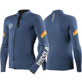 Vissla 7 Seas Boys Raditude 2mm Front Zip Wetsuit Jacket in Harbor Blue - BoardCo